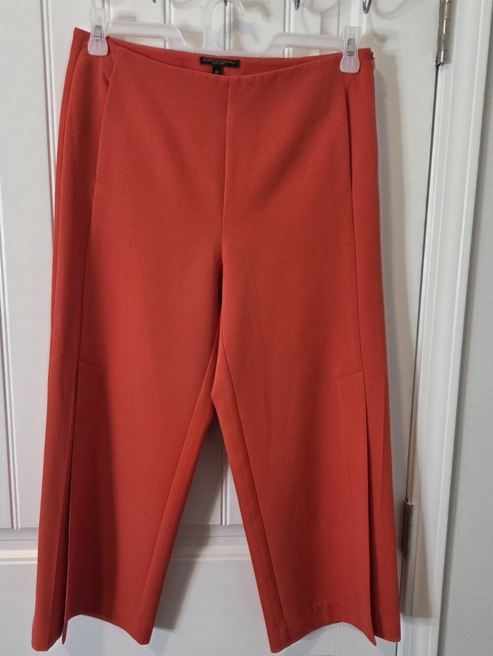 Alberto Makali Side Slit Cropped Pant Orange  Medium Classy New Money
